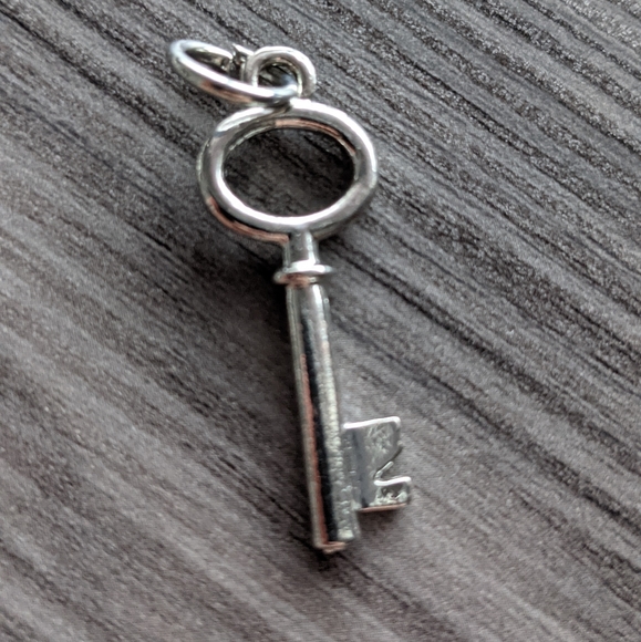 cable chain with key pendant | silver | 52cm - Picture 3 of 4